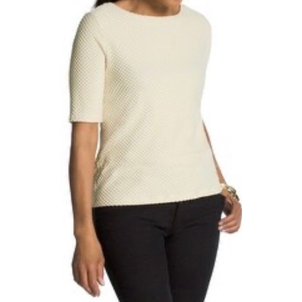 Chico’s Textured Cream Top